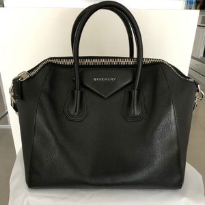 Pre-owned Black Givenchy Medium Antigona